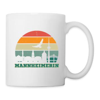 Mannheimerin - Mannheim, meine Stadt! - Tasse - Weiß - Rechts