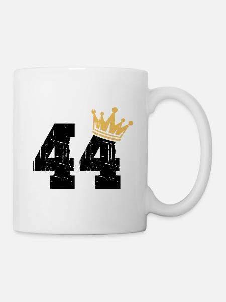 44 Crown 44e anniversaire 44 ans - Mug blanc - blanc