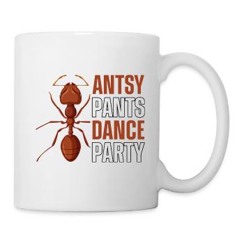 Antsy pants dance party - Mug - white - Right