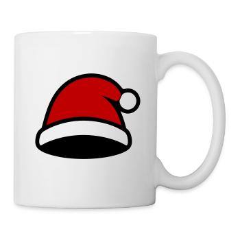 Chapeau de Père Noël Noël - Mug blanc - blanc - Droite