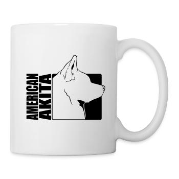 American Akita Profil Hunde Hund Wilsigns - Tasse - Weiß - Rechts