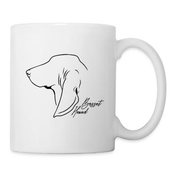 Basset Hound Profile Chiens Chien Wilsigns - Mug blanc - blanc - Droite
