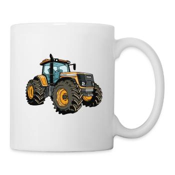 Traktor Symbol - Tasse - Weiß - Rechts