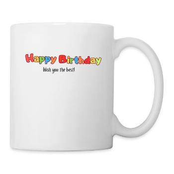Bon anniversaire - Mug blanc - blanc - Droite