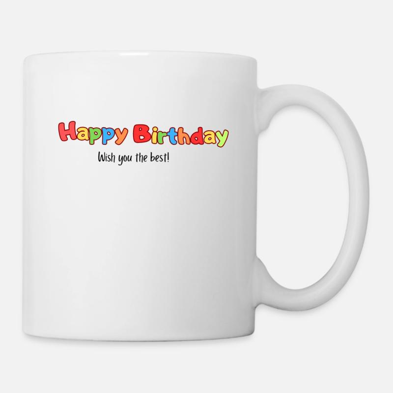 Bon anniversaire - Mug blanc - blanc
