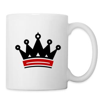 Krone Symbol - Tasse - Weiß - Rechts