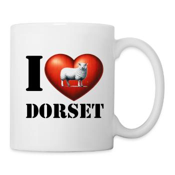 I love Dorset - Tasse - Weiß - Rechts