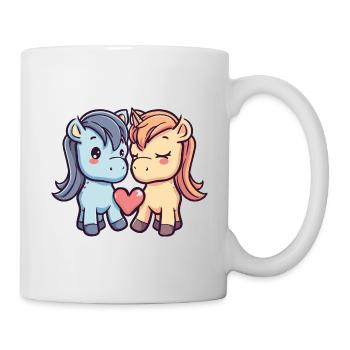 Couple De Chevaux Amoureux Animal Saint Valentin - Mug blanc - blanc - Droite