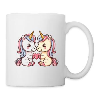 Unicorn Couple In Love Animal Valentine's Day - Mug - white - Right