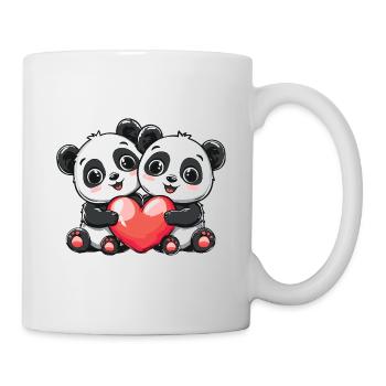 Panda Couple Love Couple In Love - Mug - white - Right