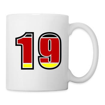 19 Number Germany Jersey - Mug - white - Right