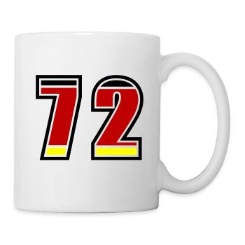 72 Number Germany Jersey - Mug - white - Right