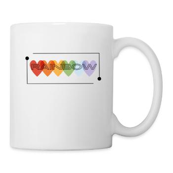 Arc-en-ciel - Mug blanc - blanc - Droite