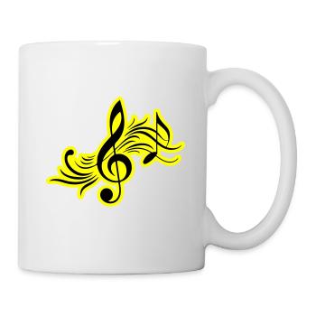 Musical Notes Symbol Music - Mug - white - Right