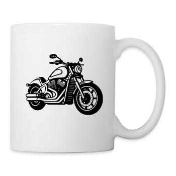 Motard moto - Mug blanc - blanc - Droite