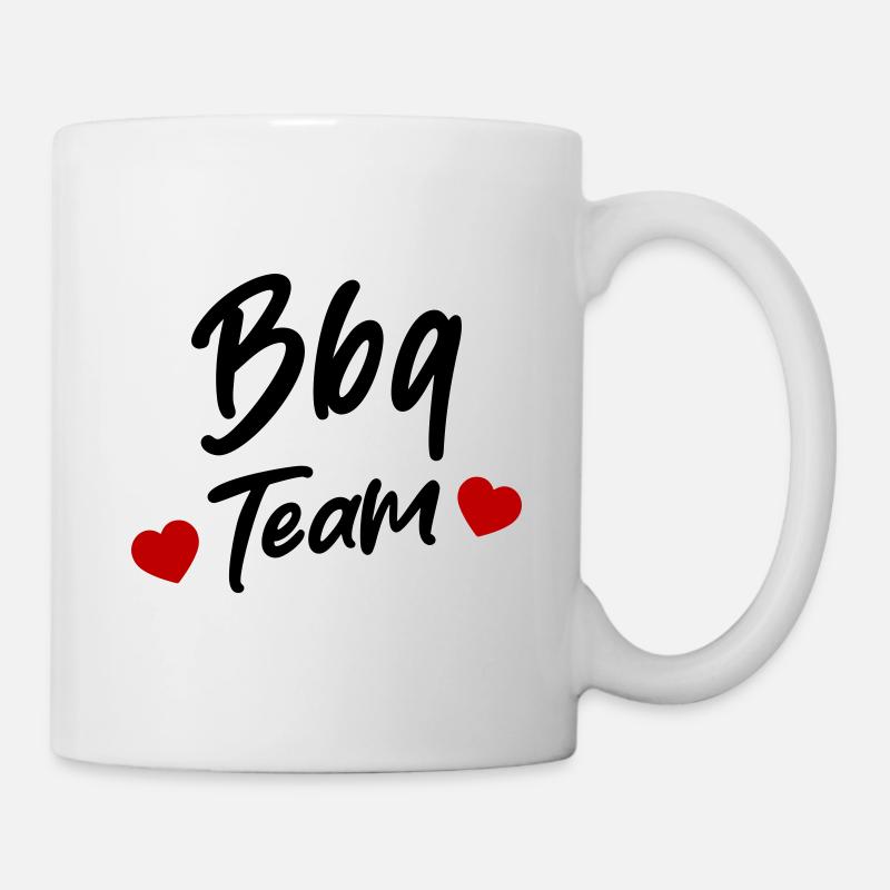 BBQ Grill Team - Tasse - Weiß