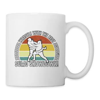 Wrestle with the best Sumo Showdown - Mug - white - Right
