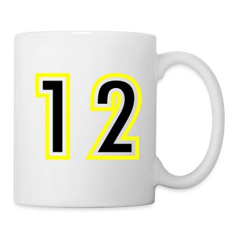 12 Zahl College - Tasse - Weiß - Rechts
