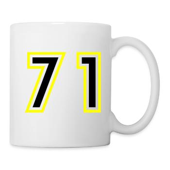71 Number College - Mug - white - Right