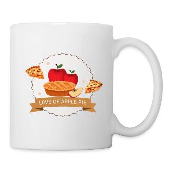 apple pie delicious dessert - Mug - white - Right