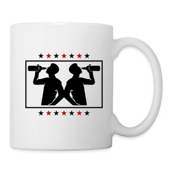 Drinker Beer Silhouette - Mug - white - Right