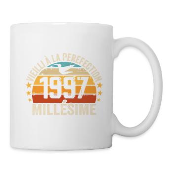Jahrgang 1997 Retro Geburtstagsgeschenk 1997 - Tasse - Weiß - Rechts