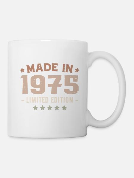 Made In 1975 Cadeau Anniversaire 1975 Vintage 1975 - Mug blanc - blanc