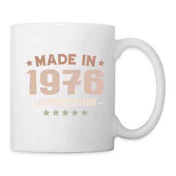 Hergestellt im Jahr 1976 Geburtstagsgeschenk 1976 Jahrgang 1976 - Tasse - Weiß - Rechts