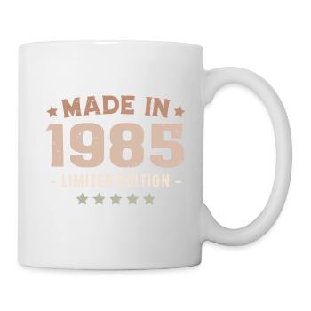 Hergestellt im Jahr 1985 Geburtstagsgeschenk 1985 Jahrgang 1985 - Tasse - Weiß - Rechts