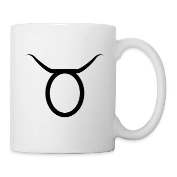 Sternzeichen Stier - Tasse - Weiß - Rechts