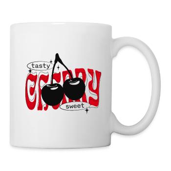 Cerises douces Trendy Cherry Streetwear - Mug blanc - blanc - Droite