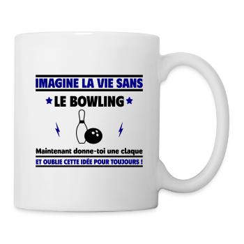 Imagine sans bowling - Mug blanc - blanc - Droite