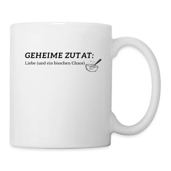 Lustiger Spruch übers Backen/Kochen - Tasse - Weiß - Rechts