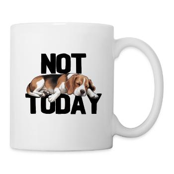 Not Today Funny Beagle Dog - Mug - white - Right