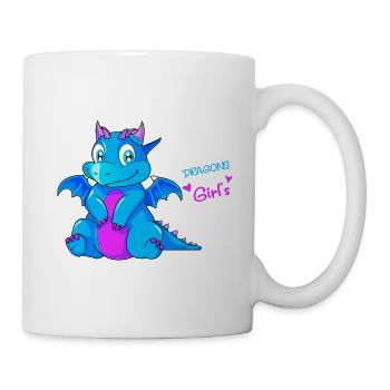 Les dragons sont les meilleurs amis d’une fille Funny Gamer Girl - Mug blanc - blanc - Droite