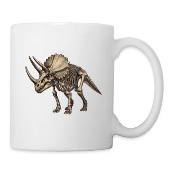 Skeleton Triceratops Illustration - Mug - white - Right