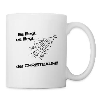 Weihnachtsbaumrakete - Tasse - Weiß - Rechts