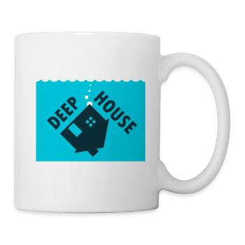 Deep House - Tasse - Weiß - Rechts