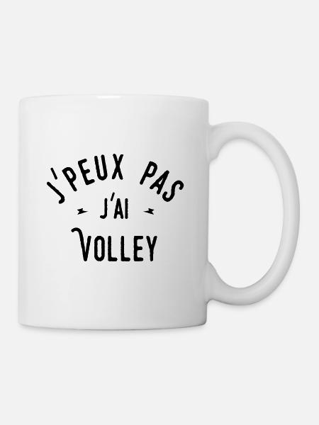 j'peux pas j'ai volley - Mug blanc - blanc