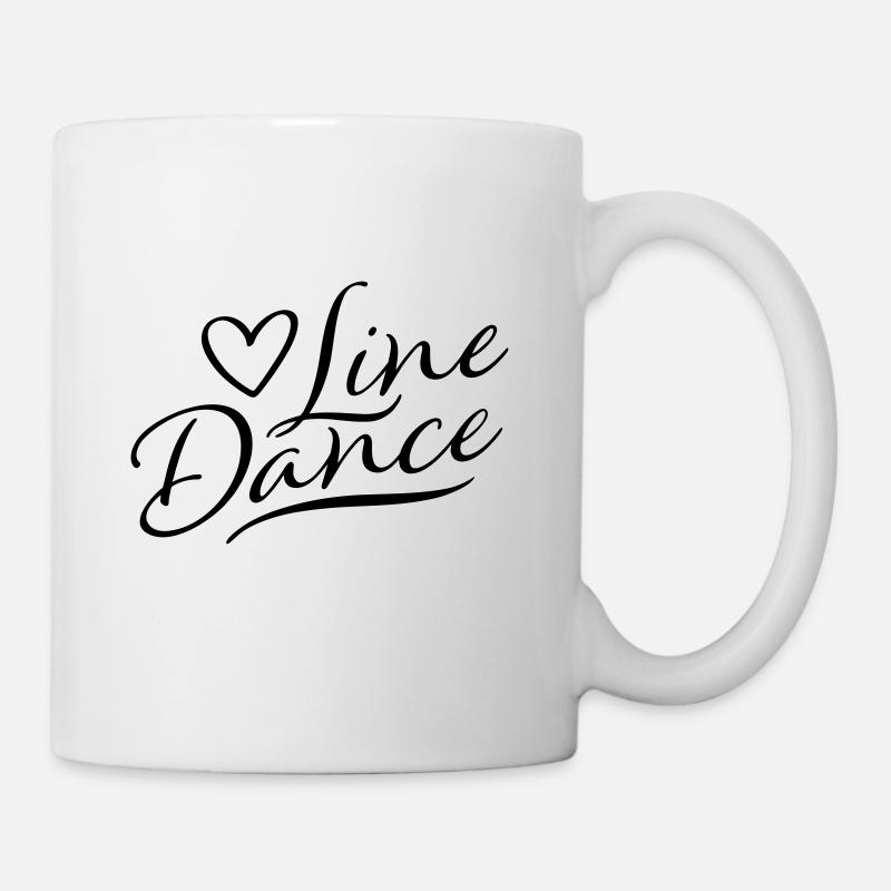 LOVE LINE DANCE - Tasse - Weiß