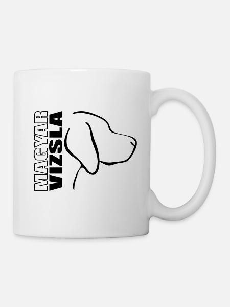 MAGYAR VIZSLA PROFIL Wilsigns Hunde - Tasse - Weiß