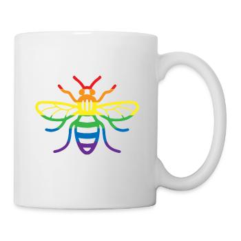 Gay Pride Bee - Mug - white - Right
