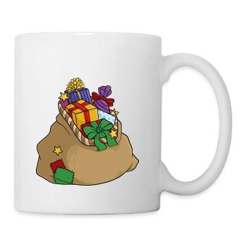 Nikolaus Sack Geschenke - Tasse - Weiß - Rechts