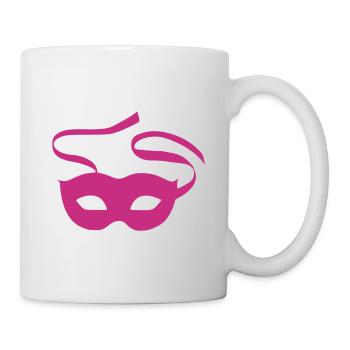 Theater Karneval Maske - Tasse - Weiß - Rechts