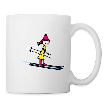 Skigirl - Tasse - Weiß - Rechts
