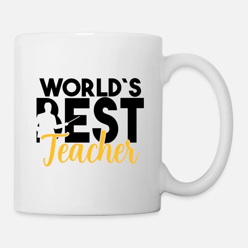 World's best teacher Teacher Student cool saying - Mug - white