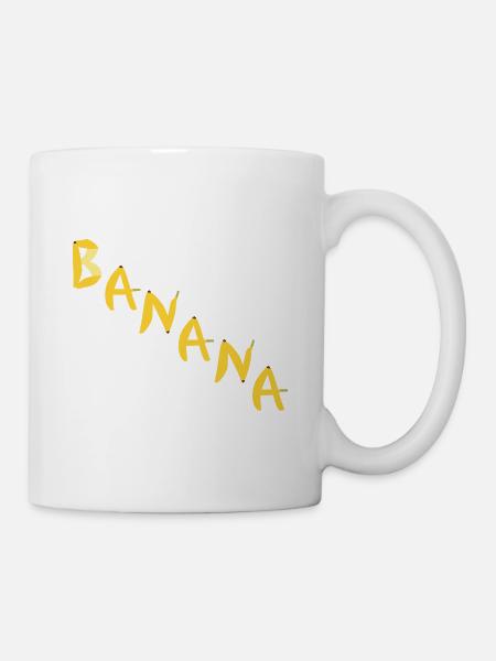 Banane - Tasse - Weiß