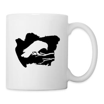 Raven halloween raven - Mug - white - Right