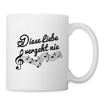 This love never passes music - Mug - white - Right