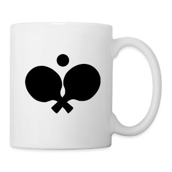 Tennis de table tennis de table raquette balle de tennis de table - Mug blanc - blanc - Droite